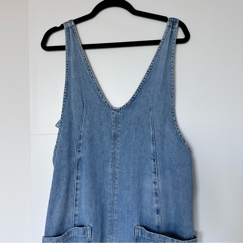 Free People We The Free High Roller Jumpsuit XS Blue jumper